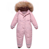Boys Winter Snowsuit Thick Girls Jumpsuit 3-10 Year Kids Overall Children Ski Suit Snow Wear Outerwear Toddler Clothes Coat