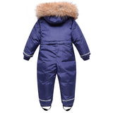 Boys Winter Snowsuit Thick Girls Jumpsuit 3-10 Year Kids Overall Children Ski Suit Snow Wear Outerwear Toddler Clothes Coat