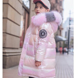 Girls Winter Children Clothing Long Parka Jacket Baby Girl Clothes Faux Fur Coat Snowsuit Outerwear Hooded Kids Overcoat