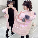Girls Winter Colorful Bright Warm Down Cotton Padded Jacket Coat Kid Teenager Thick Outerwear Waterproof Parka 10 12-15 Yrs