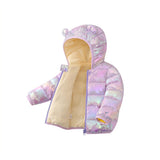 Kids Girls Coats for Children Jacket Winter Lightweight Velvet Lining Warm Clothing Baby Boys Soft Cotton Outerwear