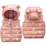 Baby Boy Waistcoat Dinosaur Cotton Girls Vest Clothes Autumn Winter Children's Clothing Kids Cute Coat For Babies 0-4Y