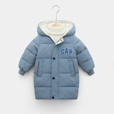 Children's Down Jacket Jacket Girls Winter Jacket Cotton Velvet Toddler Boys Clothes Brand GAP Children Snow Su