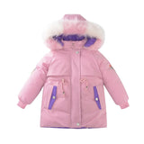 Denim Outerwear Hoodies Jackets Girls Thick Clothing Coats 2-6Y Children Winter Warm Parkas Baby Winter Coats