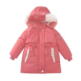 Denim Outerwear Hoodies Jackets Girls Thick Clothing Coats Children Winter Warm Parkas Baby Winter Coats