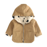 2023 Kids Windbreaker Coat Jackets Baby Girls Polka Dot Hooded Outwear Baby Boys Coats Jacket Clothing Children Clothes Tops