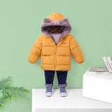 Winter Children Warm Cotton Jackets Girls Clothes Kids Babys Fleece Collar Coats Baby Winter Coats for Boys Outerwears