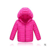 Winter Children's Clothes Boys Girls Jackets Solid Hoodes Cotton Unisex Padded Parkas For Boys Kids Casual Down Outerwear