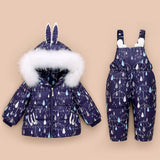 Winter Down Jumpsuit for Baby Boy Girl Clothes Clothing Set 90% Duck Fur Down Coat Warm Children's Jacket Coat for Girls