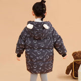 2023 Winter Children Clothing Long Parka Jacket Baby Girl Coat Snowsuit Outerwear Hooded Kids Overcoat For Kids Down Jacket