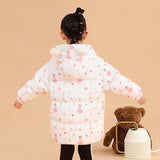 2023 Winter Children Clothing Long Parka Jacket Baby Girl Coat Snowsuit Outerwear Hooded Kids Overcoat For Kids Down Jacket