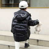 Winter fashionable and cute down jacket Children's warm & windproof thick coat Girls' pink hoodedcold-proof down jacket