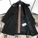 2023 top autumn and winter boys' and girls' windbreaker black Khaki casual  coat