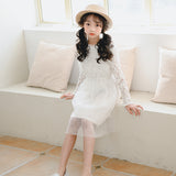 2023 Girls Lace Dresses Cute Princess Dresses for Baby Girls Spring Kids Elegant Long Sleeve Dress for Girls, #8287
