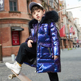 2023 winter boys down Jacket Mid-Length Children Thicken coat kids warm clothing fashion, #7047