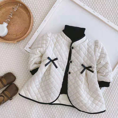2023autumn/winter Girls Kids cotton-padded clothes comfortable cute baby Clothes Children Clothing