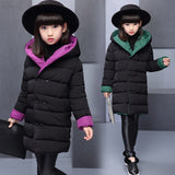 3-12Yrs Winter Kids Jacket For Girls Wear On Both Side Casual Girl Jackets Thick Warm Outerwear Girl Coats Kids Clothes