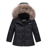 -30 Degree Kids Winter Down Jacket Clothing Set 2pcs Baby Girls Boys Warm Overalls Children Down Coat Winter Snowsuits 1-5 Years