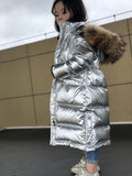 -30 Degree Russian Winter Down Jacket For Girls Waterproof Shiny Warm Girls Winter Coat 3-14 Years Teenage Girl Parka Snowsuit
