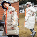 -30 Degree Winter Jacket Children Snowsuit Kids Coat Boy Parkas Thicken No Wash Snow Wear Teenage Clothing 5-12Yrs