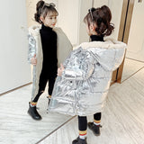 -30 Girl Winter Jacket Baby Outdoor Warm Plus velvet Clothing Thick Coat Windproof Children Cotton clothes Kids Hooded Outerwear