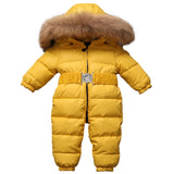 '-30 Russian Winter Snowsuit 2018 Boy Baby Jacket 80% Duck Down Outdoor Infant Clothes Girls Climbing For Girl Kids Jumpsuit 1~4y