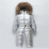 -30 Russian Winter Snowsuit Toddler Boys Girls 90% Duck Down Rompers Overalls Kids Jumpsuit For Infant Baby 1-6 Y Clj311