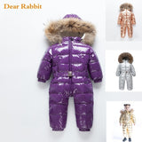 -30 Russian Winter coat Baby Snowsuit 90% Duck Down Jacket Outdoor Infant Ski Clothes Girls clothing For Boys Kids Jumpsuit 2~8y