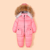 -30 Russian kids Winter Snowsuit   Children Clothing suit boy Waterproof down jacket for baby girl clothes 1-4 years overcoat