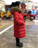 -30 degree 2023 girls clothing winter duck down jackets warm thicken clothes kids boys outerwear parka 3-14Y ws1046
