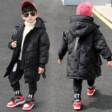 -30 degree children clothing boy clothes warm winter down cotton jacket Hooded coat thicken outerwear kids parka Teen 4-14 years