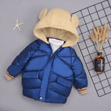 -30 degree russia winter kids boys down coat Mid-Length Cotton-Padded Clothes Baby Thicken clothes boys Winter Jacket 1-8 years