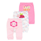 3PCS/LOT Warm Baby Pants Cotton Anime Infant Drawers for babies 0-24 Newborn Trousers Cartoon Baby Girls/Boys clothes for Autumn