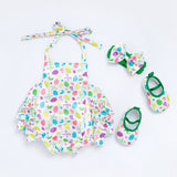 3PCS/Set Cute Newborn Baby Girl Clothes 2018 Cute Animal Print Baby Bodysuit Romper+Headband+Shoes Girl Outfits Lovely Costume