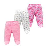 3PCS/lot Baby Pants 100% Cotton Autumn Spring Newborn Baby Boys Girls Trousers Kid Wear Infant Toddler Cartoon For Baby Clothing