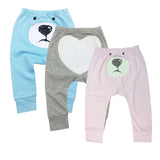 3pcs/Lot 2018 New Arrival 100% cotton baby pants cartoon print kids Trousers Unisex Baby Wear Infant product for Boy Girls 18M