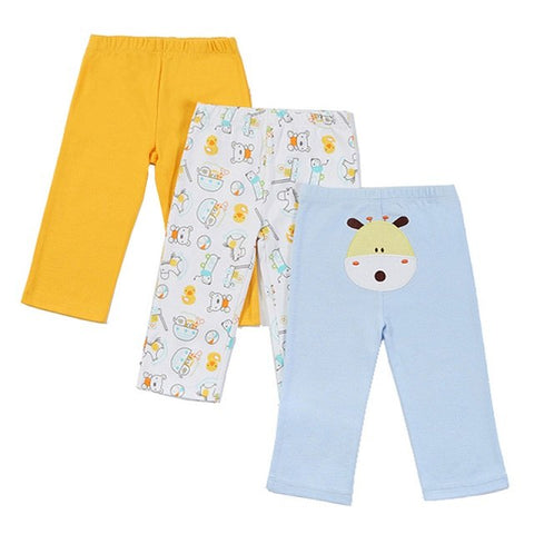 3pcs/lot Baby Pants Spring&Summer Lovely Cotton Infant Pants Newborn Baby Boys Girls Unisex Pants Bebe Clothing 0-12M Kids Pants
