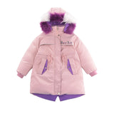 5-12 Year Teens Girl Winter Coat Children Zipper Hooded Jackets Thickened Winter Parkas Boy Girls Overcoats Kids Clothes