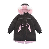 5-12 Year Teens Girl Winter Coat Children Zipper Hooded Jackets Thickened Winter Parkas Boy Girls Overcoats Kids Clothes