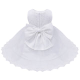 6 Colors Toddler Baby Girls Lace Ball Gown Dress Newborn Infant 1 Year 1ST Birthday Baptism Dress Baby Girl Chirstening Dress