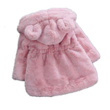 AJLONGER Kids Baby Girls Autumn Winter Faux Fur Coat Girl Jacket Thick Warm Outwear Children Clothing