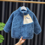 Autumn Baby Kids Coats For Boys Jackets Lambswool Thicken Coats Christmas Winter Costume For Toddler Children Outwear 1 2 4 6 8Y