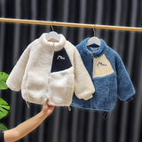 Autumn Baby Kids Coats For Boys Jackets Lambswool Thicken Coats Christmas Winter Costume For Toddler Children Outwear 1 2 4 6 8Y