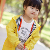 Autumn Children's Jacket Boys Girls Baby Kids Cute Dinosaur Windbreaker Mid-length Unisex Hooded Children Clothes Jacket 2-6T