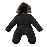 Autumn Winter Jacket Hooded Parkas Winter Infant Baby Boy Girl Romper Jacket Hooded Jumpsuit Warm Thick Coat Outfit Outerwear