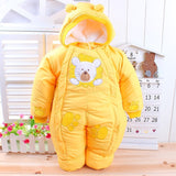 Autumn & Winter Newborn Infant Baby Clothes Fleece Animal Style Clothing Romper Baby Clothes Cotton-padded Overalls CL0437