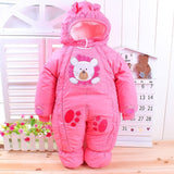 Autumn & Winter Newborn Infant Baby Clothes Fleece Animal Style Clothing Romper Baby Clothes Cotton-padded Overalls CL0437
