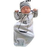 Autumn Winter Unisex Romper Newborn Baby Boys Long Sleeve Nightgown Toddler Bodysuit Clothes Sleepwear Warm Nightgown
