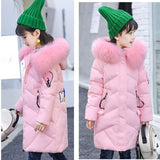 Autumn and Winter Baby Jacket Girl Jacket Thickened Hooded Cotton Padded Jacket Printed Princess Coat Youth Children's Jacket