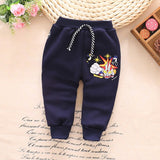Autumn and winter and warm baby pants 1 piece cotton cartoon bicycle baby pants 0-3 year baby boy girls pants